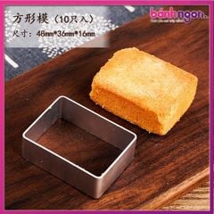 Khuôn bánh Dứa Đài Loan Hình Chữ Nhật 4,8cm