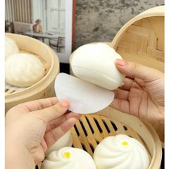 Giấy Nến Chống Dính Hình Tròn Cắt Sẵn Lót Bánh Bao Size 8cm,10cm,12cm(set 500 Tờ)