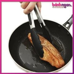 Kẹp Gắp Thức Ăn Đầu Silicone Chống Dính Chịu Nhiệt & Tay Cầm Chống Trượt 28cm