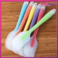 Spatula Silicon vét bột đúc trong nhiều màu 28cm