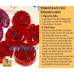 Bột Thạch Rau Câu Giòn 12g/Bột Làm Thạch Dẻo Con *Sóc Vàng* Làm Thạch Cực Ngon