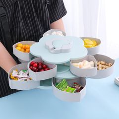 Khay Mứt Tết Hình cánh Hoa Đẹp Mắt Sang Trọng, Khay Mứt Bánh Kẹo Tết 1 Tầng, 2 Tầng Xoay Cho Ngày Tết