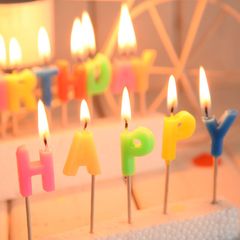 Nến Sinh Nhật Chữ Rời happy birthday Trang Trí Bánh