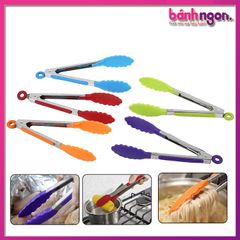 Kẹp Gắp Thức Ăn Đầu Silicone Chống Dính Chịu Nhiệt & Tay Cầm Chống Trượt 28cm