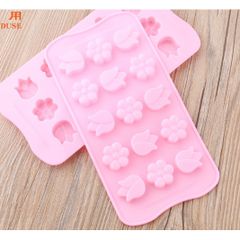 KHuôn silicon làm thạch, socola hoa tulip