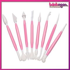 Bộ 8 dụng cụ cắt và tạo hình/trang trí bánh kem 2 đầu tiện dụng