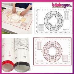 Tấm lót silicon nhào bột sợi thủy tinh cao cấp 40*60cm