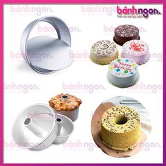 Khuôn Hợp Kim Nhôm 2 Lõi Kép Làm Bánh Chiffon Tròn/Làm Bánh Gato 16cm/20cm