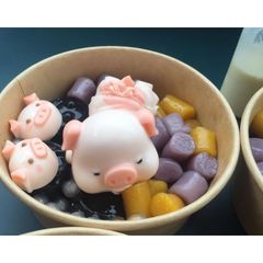 Khuôn Silicon 4D Làm Thạch Rau Câu, Chocolate, Pudding Trang Trí Bánh Hình Heo Tắm Tiên