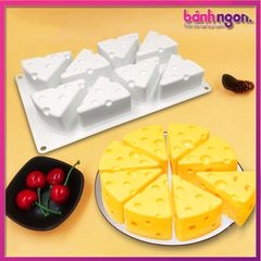 Khuôn Silicon Làm Bánh Sô Cô La Phô Mai 8 Ô Tự Làm Bánh Mousse Kem Sandwich Ice Cream Khuôn Bánh Trang Trí Công Cụ