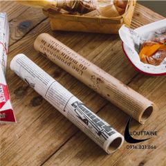 Giấy Nến Họa Tiết Báo 30cm*8m Nồi Chiên Không Dầu Lót Nồi Đồ Ăn Nướng Bánh Không Thấm Dầu