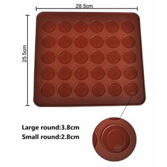 Tấm Lót Nướng Làm Bánh Macaron Bằng Silicon 30 ô