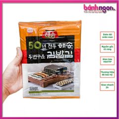 Rong Biển Cuộn Cơm Kimbap,Shushi HAESONG Gói 10 Lá 23g,Rong Biển Làm Món Cơm Hàn Quốc