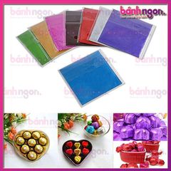 Giấy Bạc Bọc Socola, Kẹo 10*10cm (100 tờ/ gói)