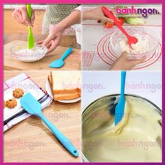 Phới silicon /spatula phới trộn bột/vét bột