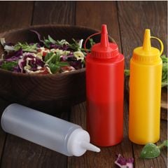 BÌNH TƯƠNG ỚT BẰNG NHỰA ĐỰNG SIRO VÀ TƯƠNG CÀ