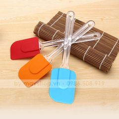 Spatula, Phới Trộn Cán Nhựa Trong 18cm