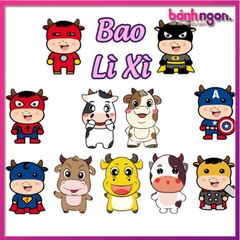 ✨✨✨Xả Kho✨✨✨ Lì Xì 2021 ❤️HÀNG LOẠI 1❤️ Lixi Hoạt Hình Bóng Đẹp,Dày Dặn Siêu Cute