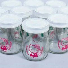Sét 12 Hũ Làm Sữa Chua Thủy Tinh Có Nắp Đậy
