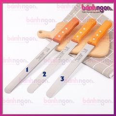 Dao cắt bánh răng cưa/lưỡi phẳng thép không gi, cán gỗ 10inch/12inch/14inch
