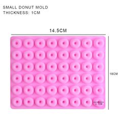 Khuôn Silicone Chocolate Donut Làm Kẹo Dẻo,Khuôn Tròn Nướng Làm Bánh Vòng Tròn