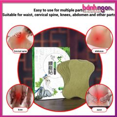 24 Miếng Dán Đốt Sống Thắt Lưng Ngải Cứu, Miếng Dán Lá Ngải Cứu Tự Sưởi Ấm Miếng Dán Gỗ Ngải Cứu