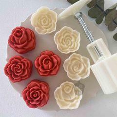 Khuôn Trung Thu 3D Lò Xo 4 Mặt Hoa 50g Dụng Cụ In Fondant Tay Ép Khuôn Làm Bánh Nhiều Mẫu Tự Chọn