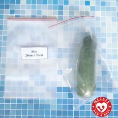 1kg Túi Zip Chỉ Đỏ Túi Zipper Viền Đỏ Bấm Miệng Trong Suốt Bịch Zip Nhiều Kích Thước Ziplock