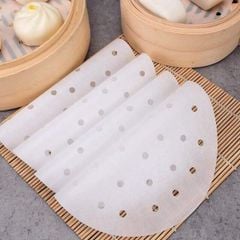 50 miếng giấy không thấm dầu,nướng bánh cao cấp  tròn đục lỗ 20cm-23cm