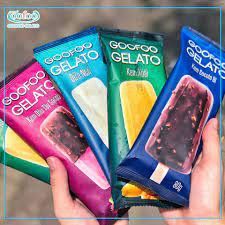 [ Cà-Lem Giải Nhiệt Cuộc Sống ] Hộp 8 Cây Kem Que Goofoo Gelato Sản Xuất Theo Công Nghệ Của Ý