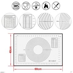 Tấm lót silicon nhào bột sợi thủy tinh cao cấp 40*60cm