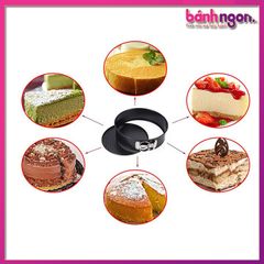 Khuôn Bánh Đáy Rời Chống Dính Có Khoá/Khuôn Nướng Cheesecake Pan Springform 14cm/18cm/22cm/24cm