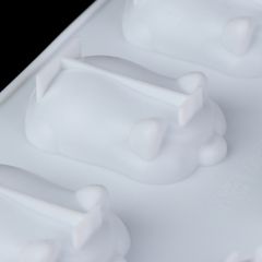 Khuôn Silicon 3D Làm Thạch Rau Câu, Chocolate, Pudding Trang Trí Bánh Hình 6 Chú Heo Vàng