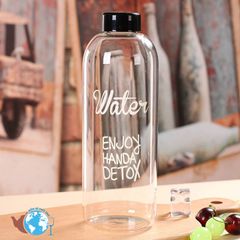 Bình Nước❤️Chai Nước Detox Thời Trang Cao Cấp, Dung Tích 1000ml, Kèm Túi Đựng, An Toàn, Trẻ Trung