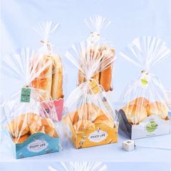 Combo 50 Túi Đựng Bánh Cookie Kèm Túi Và Dây Buộc