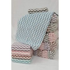 [1 CHIẾC] Khăn Mặt Lông Cừu Xuất Hàn Vân Kẻ Sọc Cotton Siêu Thấm Kích Thước 30x50cm