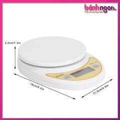 Cân Điện Tử Nhà Bếp Cân Tiểu Ly Cân Thực Phẩm WH-B04 Max 5kg Tối Thiểu 1g Độ Chính Xác Cao