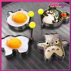 Khuôn Inox Chiên Trứng Tạo Hình Nhiều Mẫu
