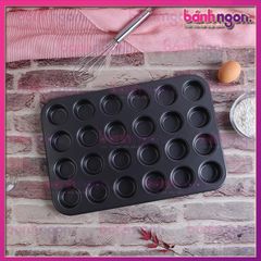 Khuôn Nướng Bánh Cupcake Chống Dính 24 ô Mini