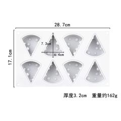 Khuôn Silicon Làm Bánh Sô Cô La Phô Mai 8 Ô Tự Làm Bánh Mousse Kem Sandwich Ice Cream Khuôn Bánh Trang Trí Công Cụ