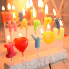 Nến Sinh Nhật Chữ Rời happy birthday Trang Trí Bánh