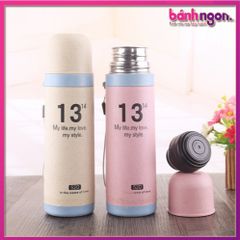 Bình Giữ Nhiệt 500ml Chất Liệu Nhựa Lúa Mạch PP Thực Phẩm An Toàn Sử Dụng