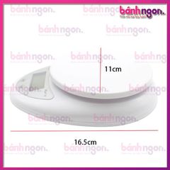 Cân Tiểu Ly\Cân Thực Phẩm Nhà Bếp\Cân Nguyên Liệu Làm Bánh Tối Đa 5kg WH-B05