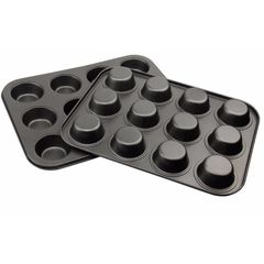 Khuôn Nướng Bánh-Khuôn Làm Bánh Muffun Cupcake Chống Dính 12 ô Mini