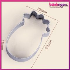 Khuôn Nhấn Bánh Bằng Nhôm Hình Quả Dứa