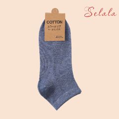 COMBO 5 ĐÔI Tất Selala Cổ Ngắn Cotton Co Giãn Nhiều Màu