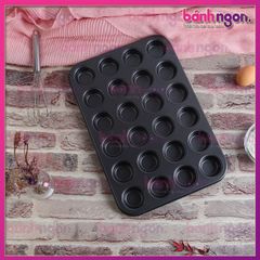 Khuôn Nướng Bánh Cupcake Chống Dính 24 ô Mini