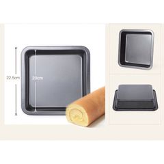 Khuôn Vuông Nướng Bánh/Thịt/Pizza Chống Dính 22cm