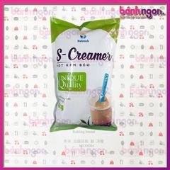 Bột kem sữa S-Creamer/Tăng vị sữa đậm, tăng độ béo, ngậy, sánh mịn cho đồ uống/chuyên dùng để pha trà sữa gói 1Kg