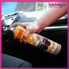 Chai Xịt Bọt Đa Năng Vệ Sinh Ghế Da Nội Thất Ô Tô Foam Cleaner Màu Vàng 650ml Camel Hương Chanh